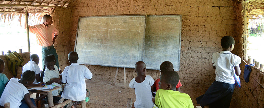 A classroom in the DRC.