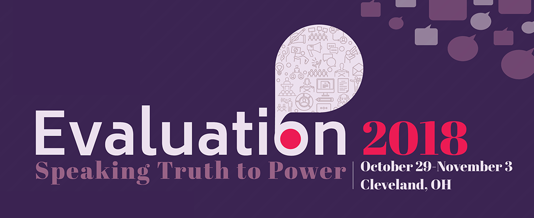 American Evaluation Association (AEA) annual conference banner