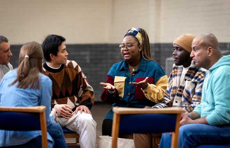 A group setting representing Pulling It All Together—Addressing the Intersection of Suicide, Overdose, and ACEs