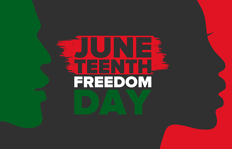 Juneteenth—Reaching for the Promise An illustration representing Juneteenth—Reaching for the Promise