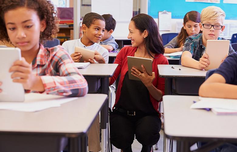 A photo of a classroom representing A Key Ingredient in Reopening Schools: Social and Emotional Support 