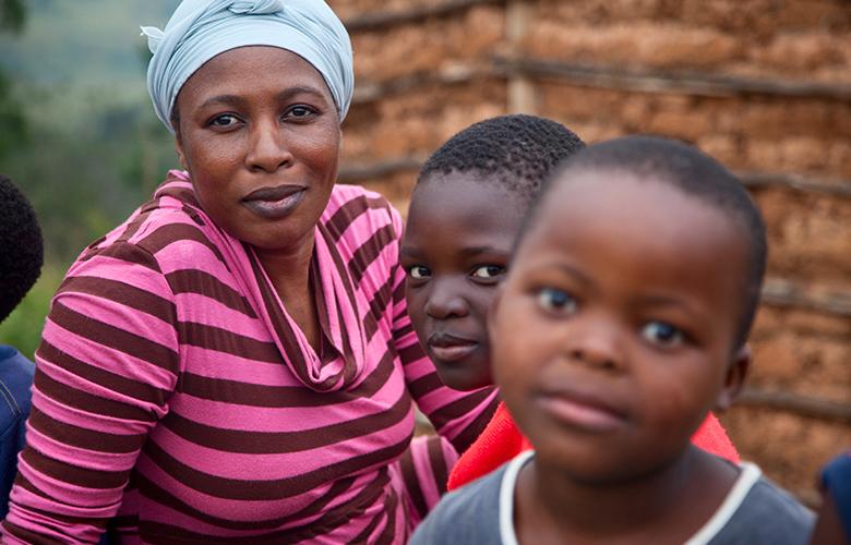 Strengthening Connections for At-Risk Women and Children during COVID-19 A photo of mother and children