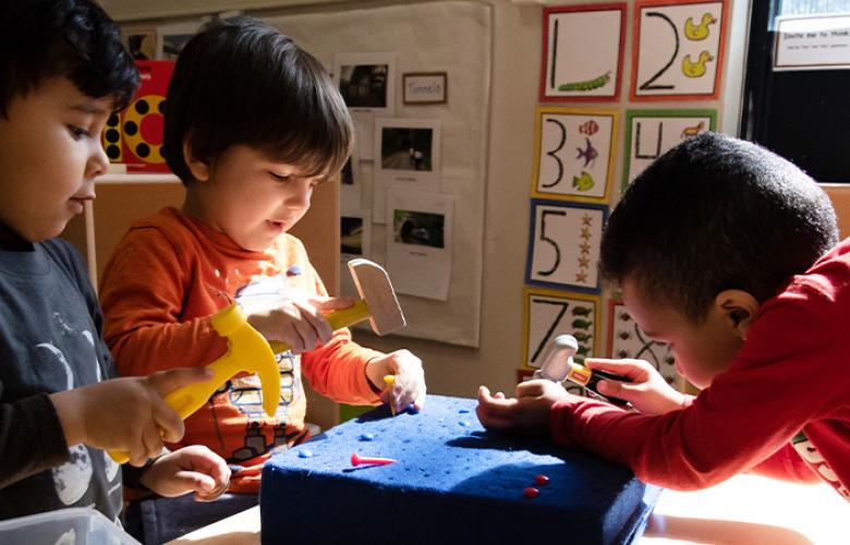 A photo of kids representing Effective Early Care and Education Collaboration