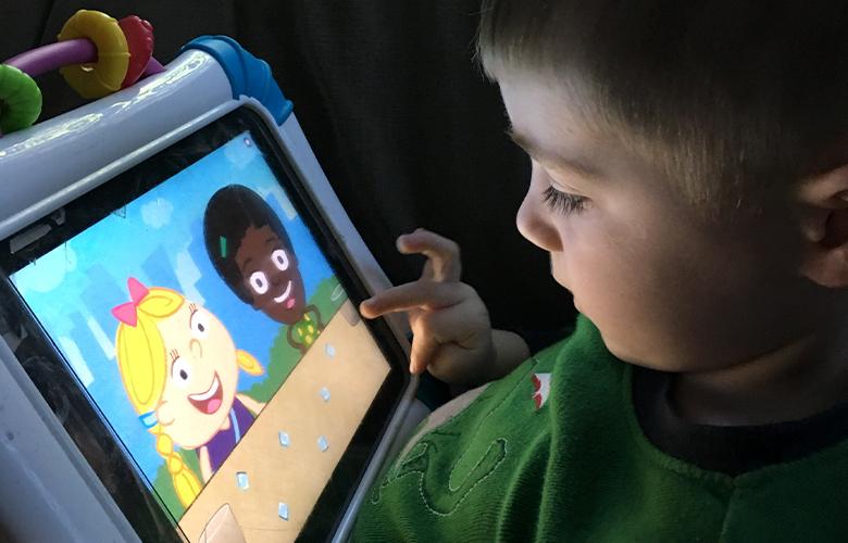 Keeping Kids Interested in Science and Math A photo of a child using a tablet