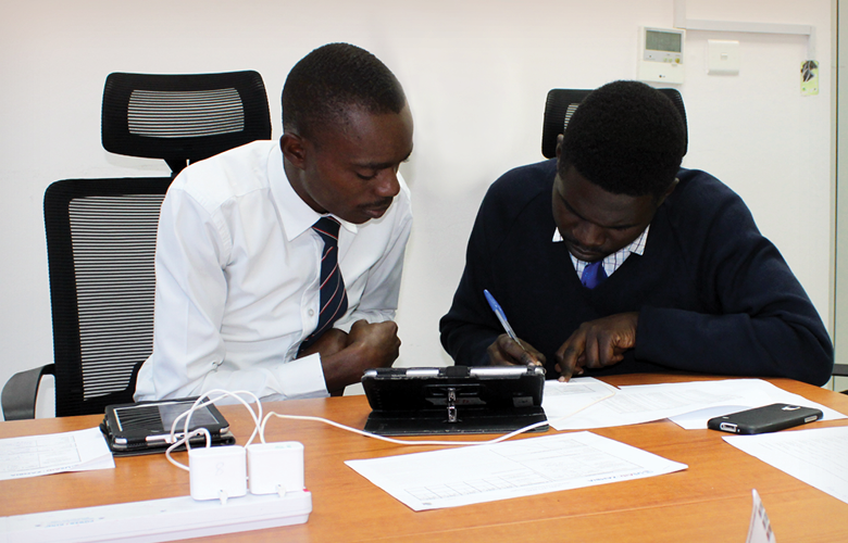 Using Apps and Data to Improve Student Reading Results in Zambia A photo from Zambia