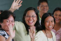 Teachers in the Philippines participate in a literacy training.