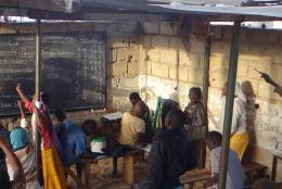 An outdoor classroom in Senegal 
