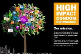 High Impact Condom Distribution website graphic
