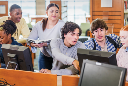 A photo of students representing 4 Ways to Turn the Tables on Social Media