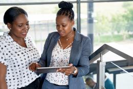 A photo of a mentor and mentee representing What It Means to Mentor for Racial Equity