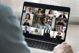 4 Questions to Ask to Foster Inclusive Virtual Meetings A photo of a webinar representing 4 Questions to Ask to Foster Inclusive Virtual Meetings