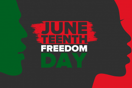 Juneteenth—Reaching for the Promise An illustration representing Juneteenth—Reaching for the Promise
