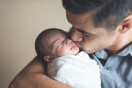 The ABCs of Infant Safe Sleep A photo of father and child