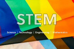 An illustration representing June—A Time for PRIDE and STEM