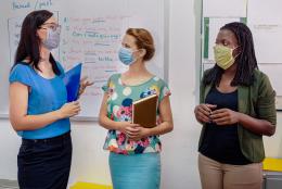 Making Teacher Mental Health a Priority—Now and in the Fall A photo of teachers and students