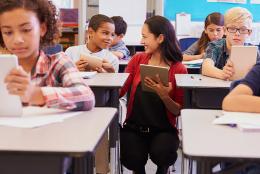 A photo of a classroom representing A Key Ingredient in Reopening Schools: Social and Emotional Support 