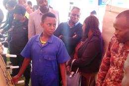 Rwandan youth attend the National Youth Summit. A group of young Rwandans are in attendance at the National Youth Summit.