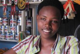 A young woman in Liberia A young woman in Liberia
