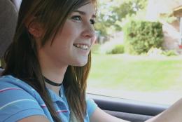 A photo of a teen driver