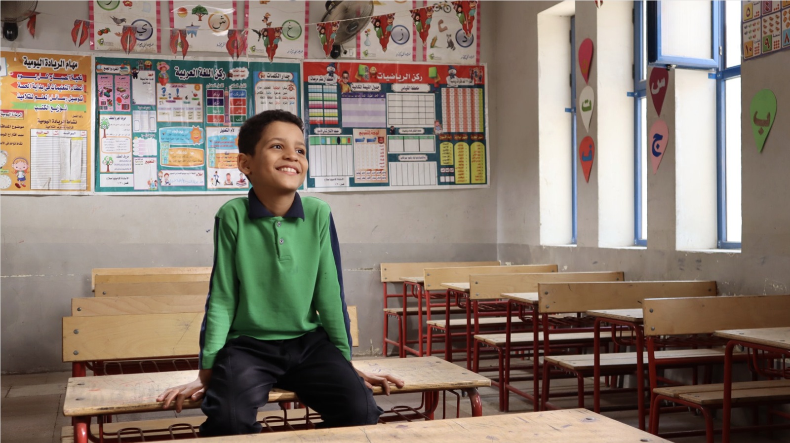 A student from USAID Egypt Teach for Tomorrow