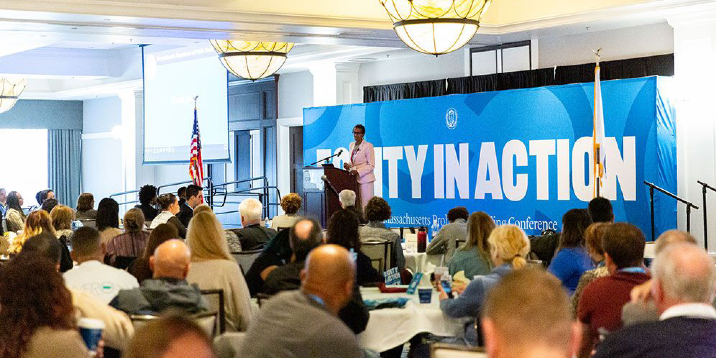 Photo of Massachusetts Problem Gambling Conference courtesy of Massachusetts Department of Public Health, Office of Problem Gambling Services. Photo credit to Audio Chemists, Inc.